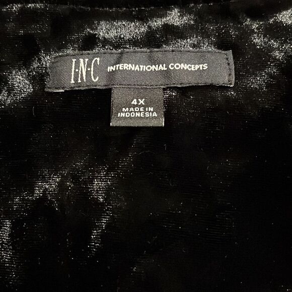 INC Crushed Velvet Peplum Jacket - Picture 11 of 14